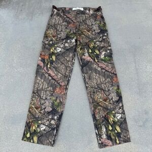 Rustic Ridge Mens Mossy Oak Camo Cargo Pants Ripstop Hunting Tactical Size M